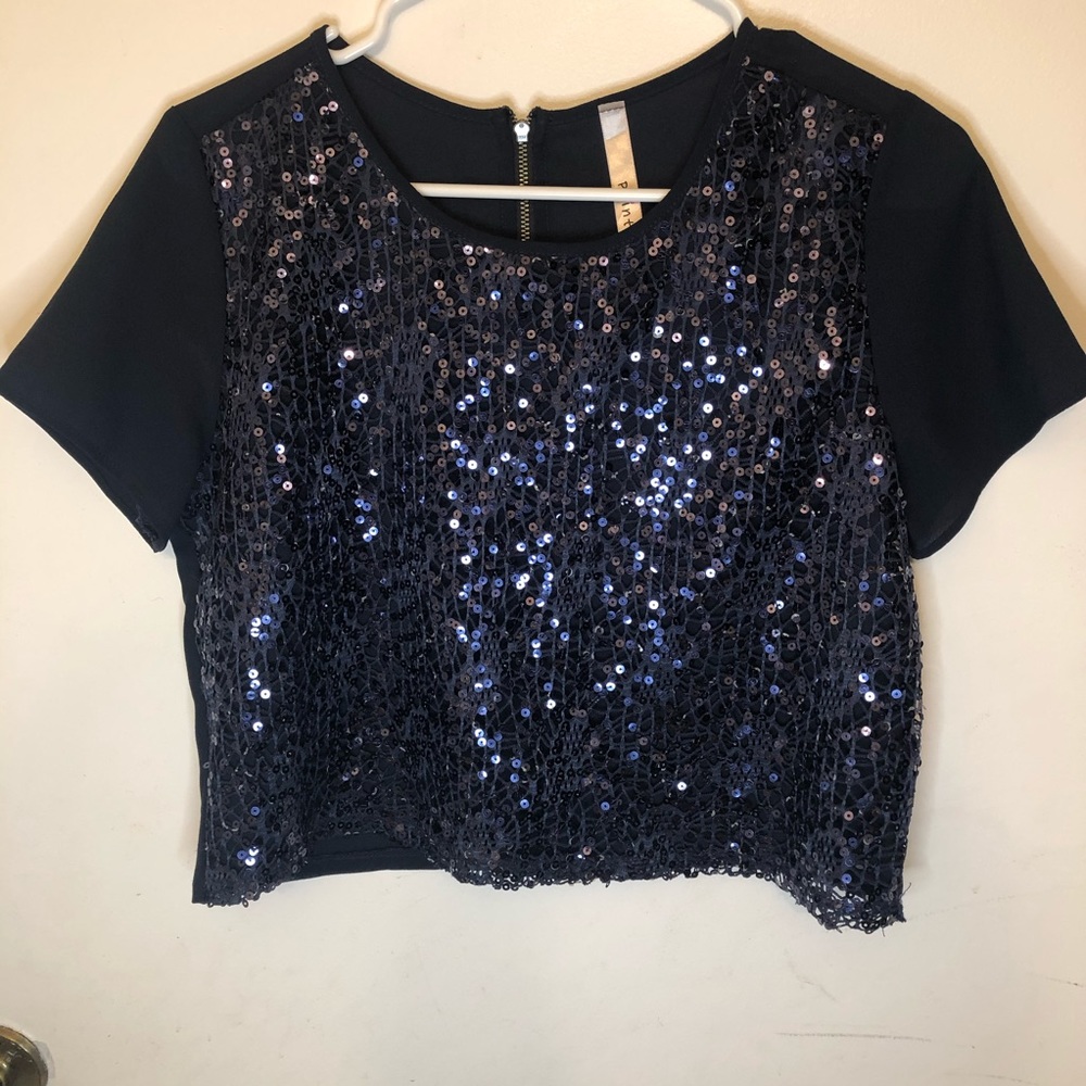 Sequin glitter shirt